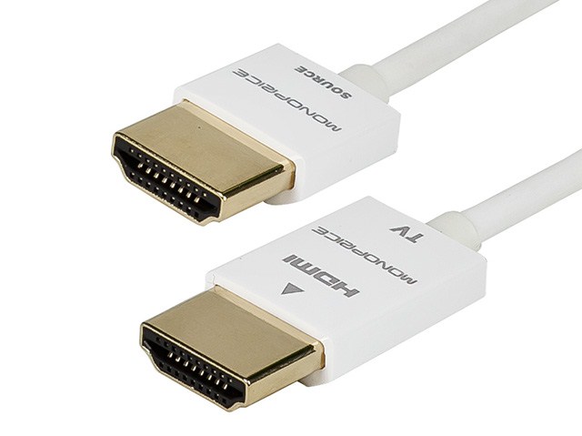 Cable Hdmi Super Slim Blanco 